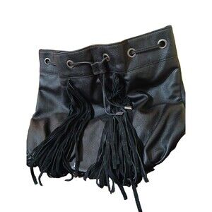 Steve Madden Black Purse / Backpack Western  Biker